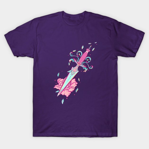 Rose and Dagger T-Shirt by nay__b